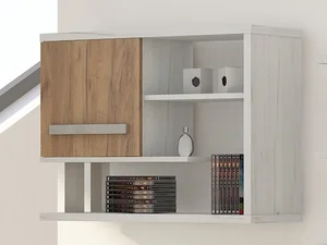 Závěsná skříňka LEHUA craft bílá/zlatá