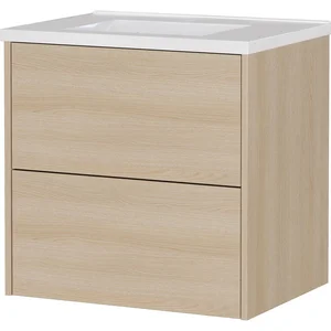 Závěsná skříňka pod umyvadlo Bodera 61×61 cm, dekor dubu – Germania