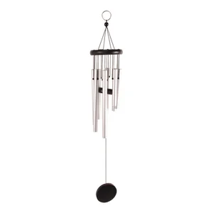 Závěsná zvonkohra Esschert Design stříbrná 56,5 cm