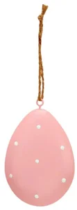 Závěsné kovové vajíčko Pastel Egg růžové