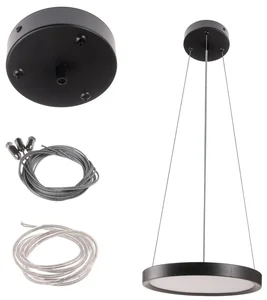 Závěsné lanko pro LED svítidla PANKA černé