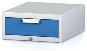 Závěsný dílenský box Alfa 3 na nářadí, modrá, 480x600x218 mm