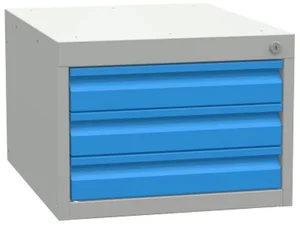 Závěsný dílenský úložný box s třemi zásuvkami KOVONA