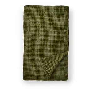 Zelená bavlněná deka 150x200 cm Jaipur Chunky Waffle