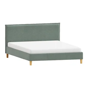Zelená čalouněná postel Tina 200x200 cm
