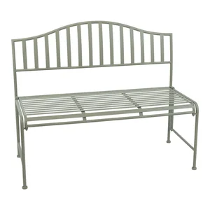 Zelená kovová zahradní lavice Esschert Design