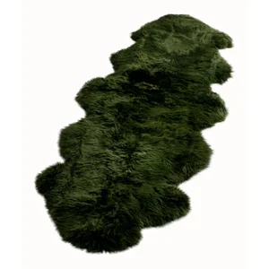 Zelená ovčí kožešina Native Natural Double 60 × 240 cm