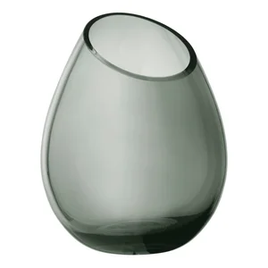Zelená skleněná váza Blomus Raindrop 24 cm