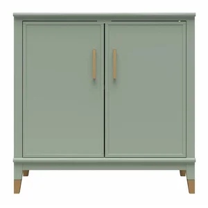 Zelená skříňka Westerleigh 86×85×41 cm – CosmoLiving by Cosmopolitan