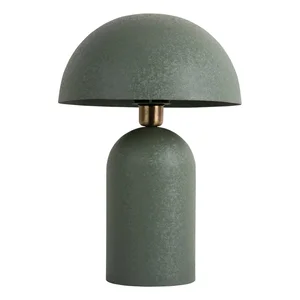 Zelená stolní lampa Boaz s kovovým stínidlem