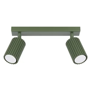 Zelené stropní svítidlo Gleam 6,5 × 30 cm