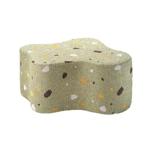 Zelený dětský puf Terrazzo Cloud od Wigiwama