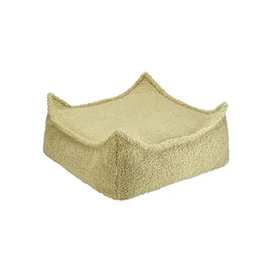 Zelený dětský sedací vak Square Bouclé – Wigiwama