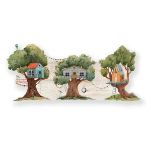Zelený dětský věšák Tree House