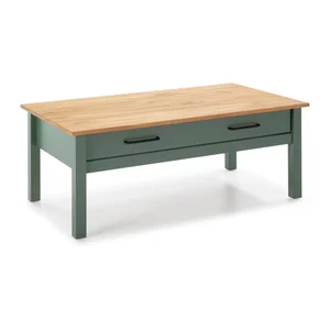 Zelený dřevěný konferenční stolek Miranda