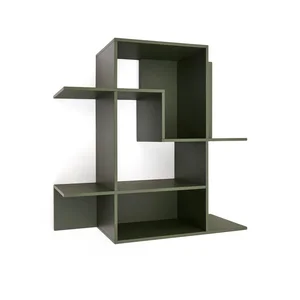 Zelený modulární policový systém Ina 80×80×25 cm – Kave Home