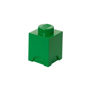 Zelený úložný box ve tvaru LEGO® kostky