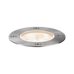 Zemní kruhové svítidlo Plug & Shine IP65 3000K 4W 24V – stříbrné