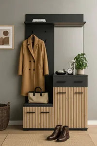 ZEMURA Předsíňová sestava dub artisan/antracit