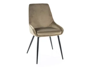 Židle Cobe Velvet s aksamitem a kovovými prvky