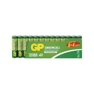 Zinkové AAA baterie 12 kusů GREENCELL