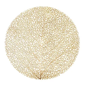 Zlaté prostírání Tiseco Home Studio, ⌀ 38 cm
