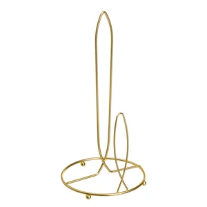 Zlatý kovový stojan na papírové utěrky 16 cm