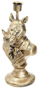 Zlatý svícen Rhino 23 cm