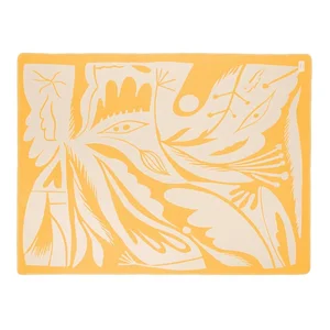 Žlutá deka Lino 165×200 cm – noo.ma