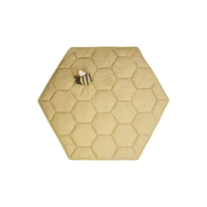 Žlutá dětská hrací podložka Honeycomb