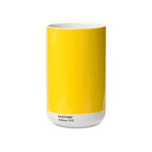 Žlutá keramická váza Yellow 012 od Pantone