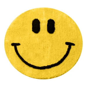 Žlutá koupelnová předložka 90 cm Yellow Smile
