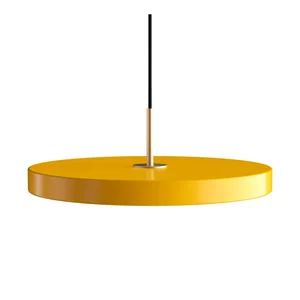 Žluté závěsné LED svítidlo Asteria 43 cm