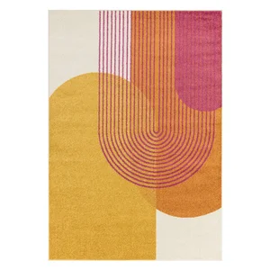Žluto-oranžový koberec 200x290 cm Muse Orange Retro