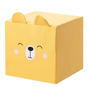 Žlutý dětský puf Rainbow Bear