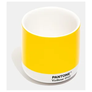 Žlutý keramický hrnek Cortado Yellow 012, 175 ml – Pantone