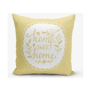 Žlutý povlak na polštář 45x45 cm Minimalist Cushion Covers
