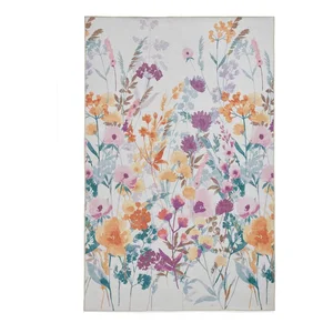 Žlutý pratelný koberec 122x170 cm Country Floral