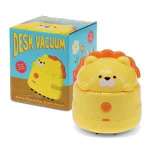 Žlutý stolní vysavač Lion Rex London (kov/plast)