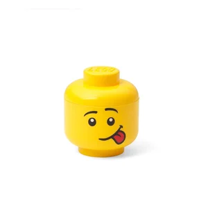 Žlutý úložný box LEGO® Silly, průměr 10,6 cm