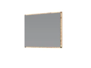 Zrcadlo MALDAL s LED osvětlením 80 cm, dub artisan