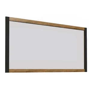Zrcadlo Montana LS – dub Lefkas tmavý / šedý, 123 × 84,5 cm