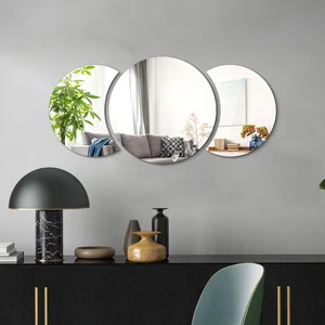 Zrcadlová samolepka na zeď 26 cm Half-moon Mirror