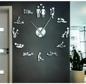 Zrcadlové nalepovací hodiny Kamasutra | SENTOP 12S061