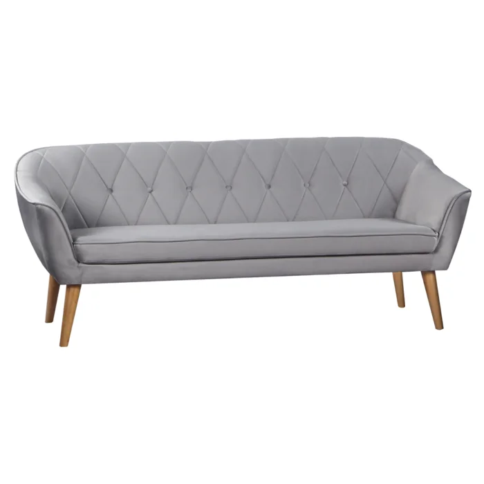 3-sed Chesterfield šedý NOSEL