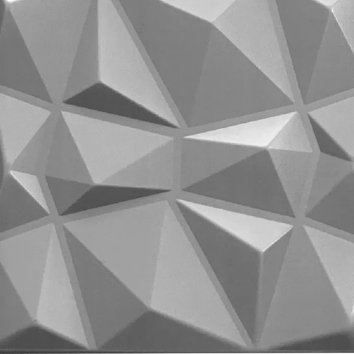 3D Stříbrný panel Diamant 50x50 cm