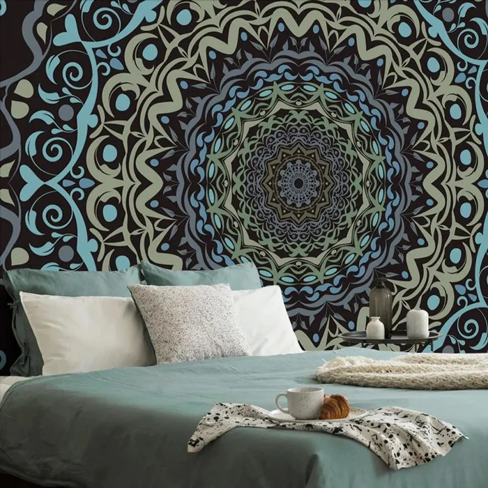 Abstraktní mandala vintage tapeta