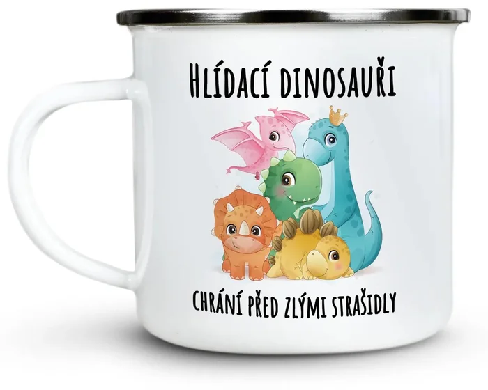 Ahome Dětský plecháček Hlídací dinosauři 300 ml