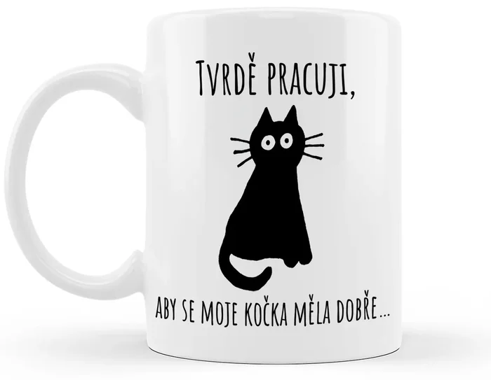Ahome Hrneček Tvrdě Pracuji Kočka 330 ml