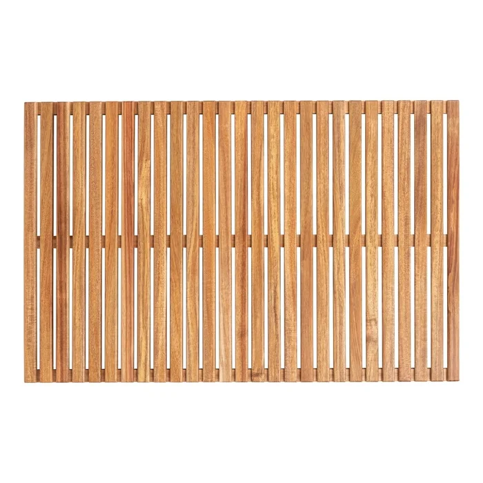 Akátová koupelnová podložka Wenko 55x85 cm